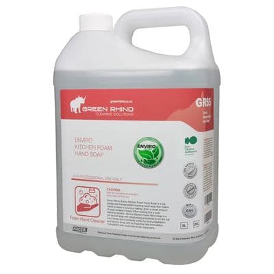 Green Rhino Enviro Antibacterial Foaming Hand Soap, Non-Fragranced, 5L