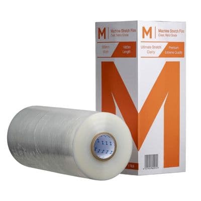 Machine Stretch Film, 17mU, 1920m, Clear, 1 roll