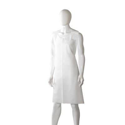 Matthews White Disposable Apron, Back Tied, 400 aprons